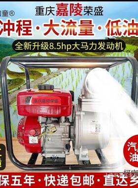 扬程汽油柴油机23水4寸水泵抽机农用型自吸灌溉小污PZX水泵麦太高