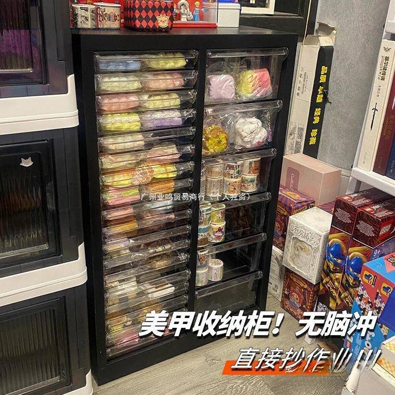 美收纳柜油VJD美轮甲店甲胶多层平底文件柜抽屉式带落地式甲样品