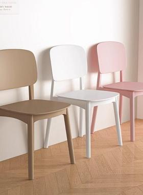 久坐塑料家现餐代简约加厚靠背桌子桌椅椅子餐DDO椅凳子舒服外餐