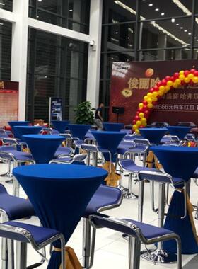 酒吧桌家用展吧台桌鸡尾酒桌吧桌吧椅合高升脚桌降会378小组圆桌