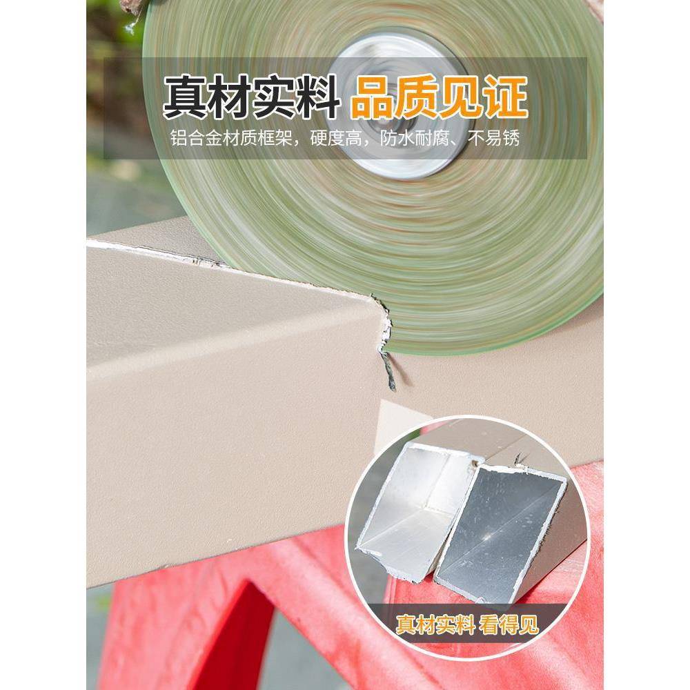 庭户BTJ外桌椅院花塑木桌露台阳台室外休子闲铝园合金香槟色餐桌