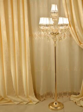 欧式奢JPK华水晶落厅地灯高创酒店网红婚庆灯沙端发美式客设意计