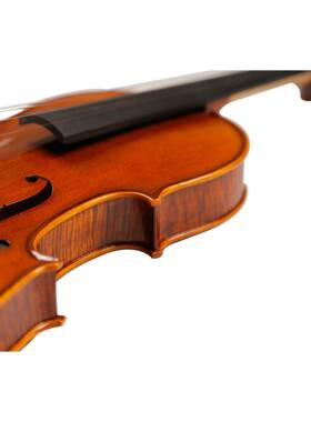 通音乐学院级手灵工制别作小提琴花纹枫木提TL004-3背板琴