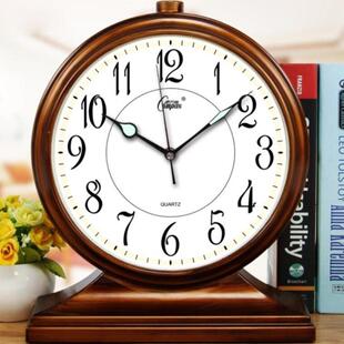 钟台式座钟中式复古钟坐家用客厅桌面BLI时摆大钟挂钟石英钟表