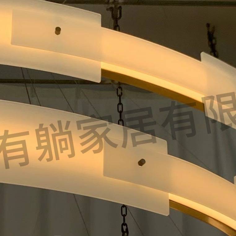 现代简约餐厅包间灯饭店包厢吊灯酒店大堂售楼部沙盘工程吊灯