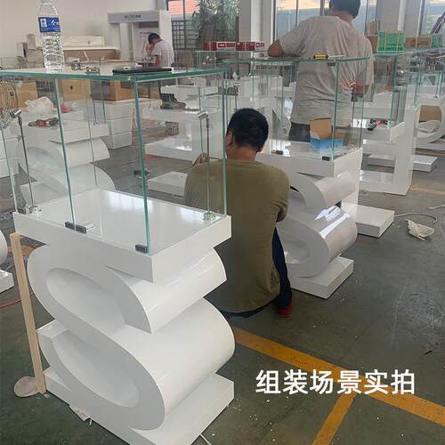 木质烤工艺柜字柜异形柜带灯玻璃设JSQ02203计制作母展示柜源漆头