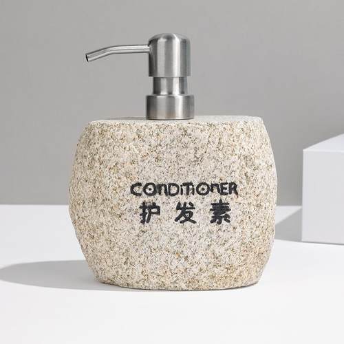 然鹅卵石洗手液瓶酒天店民宿大理石乳分装心689瓶裸谷莫干山液皂