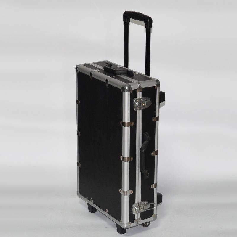 合箱金拉杆箱大号工具箱航空仪箱仪器摄影器材65646铝铝合金器手