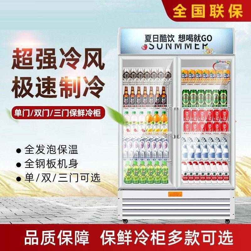 冷藏696柜展示柜立式示商用单量开门冰大容啤酒饮料超市保鲜展柜