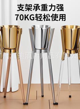 不锈钢桶钢冰桶k冰tv干冰桶BTJ-51不锈香槟桶红酒冰装块冰桶酒吧