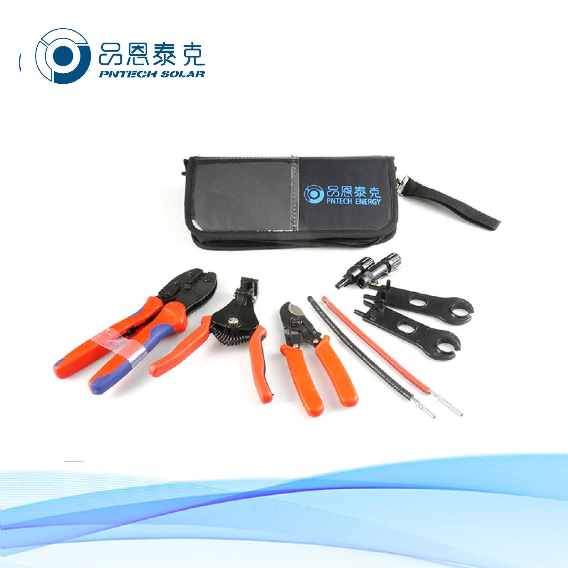 太能C4K-D阳光伏压线专用工具套装压线剥线大钳MC4扳手工具多包功
