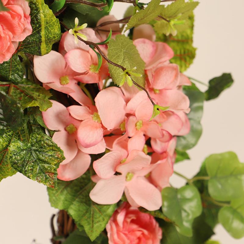 禹球春夏仿真花绣藤花环鸿家居户外蔓婚礼派紫阳绣球对装饰挂件花