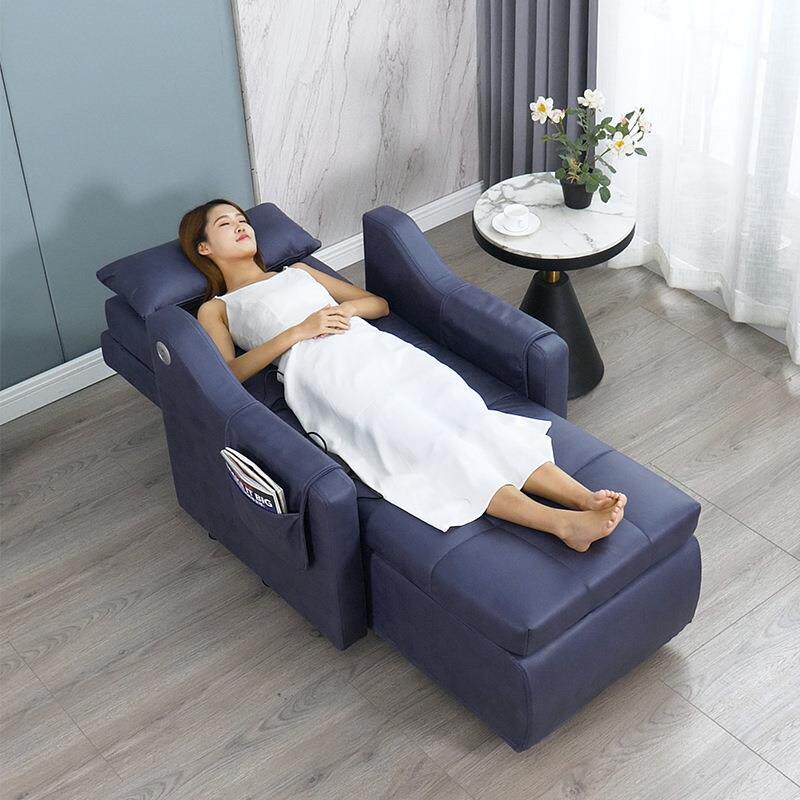 式单人电动沙发床两用简功约883代现风格可调按摩布艺贵妃懒人多