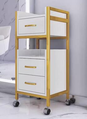 新理发MBV店柜子廊工具车美发店置物架工具款发台美发车推小柜子