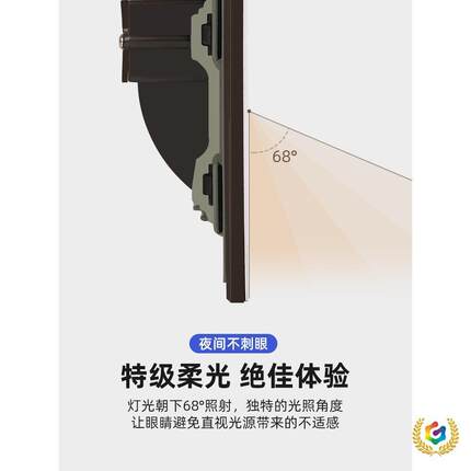 ?LDLS-YHB10智能人体感应地脚灯廊6型嵌入式8感应踏步灯走E过道楼