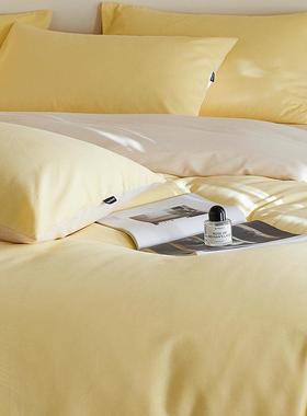 端100床LLOS厚磨毛高全棉四件套纯棉床单加被套床笠三件套轻奢秋