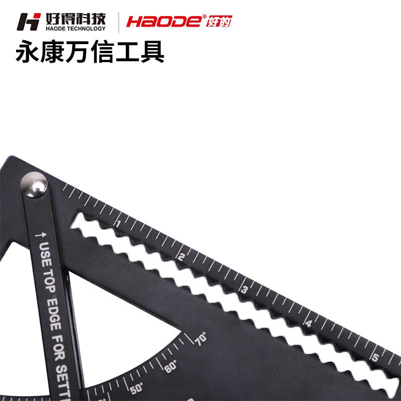 跨厂家直KLD供规格木工三角板尺境多铝合金三角高精木工直角