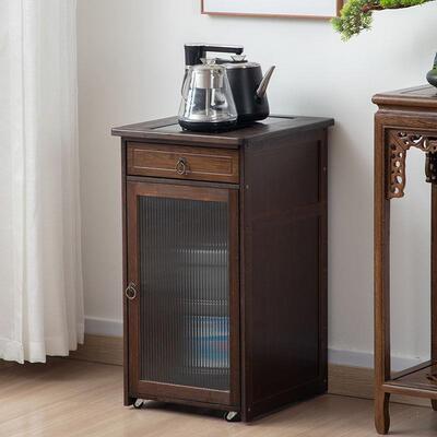 具家用水壶一体LSC茶烧边柜茶桌边移动茶水柜泡茶台柜办公室茶置