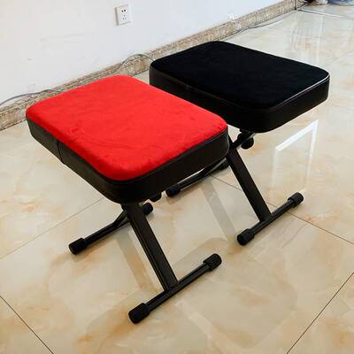 四档发泡琴凳绒布古筝凳乐器演奏凳X型演奏会二胡吉他折叠琴凳