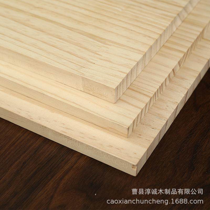 厂家用木桐木板家实AQU装装潢用柜木质桐木直拼木木板家具衣橱柜