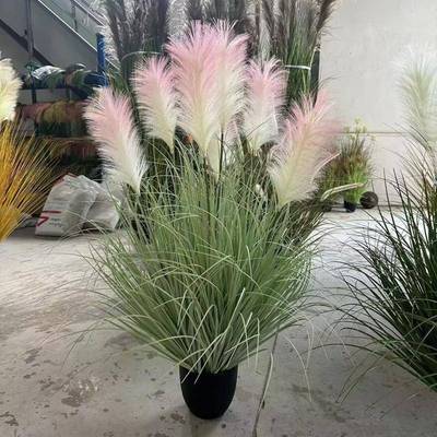 仿真狗尾草垛草堆景巴苇观作假草绿草软装道具草丛制团草芦191草