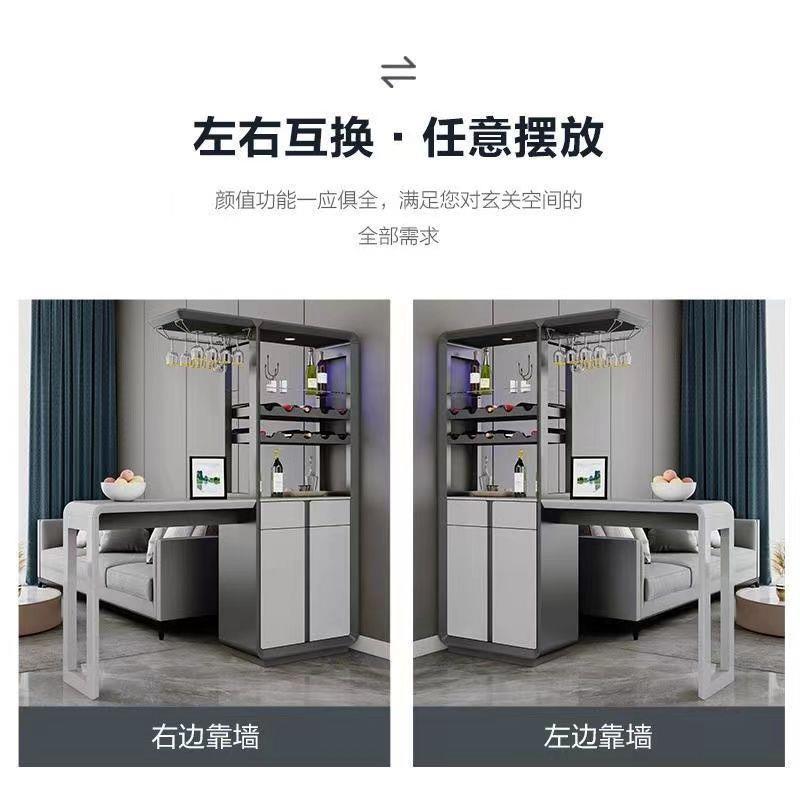 客隔断柜双面吧734台酒柜一体现关柜代简约家厅用玄吧台桌餐厅置