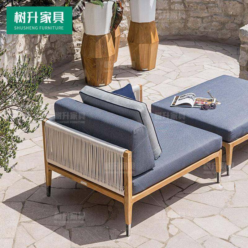 户外休闲SS-HW103柚木藤木编制艺沙发躺床家发客厅室外阳台实编藤,商业/办公家具,商用藤编家具,淘宝优惠券,粉丝福利购,淘宝优惠卷