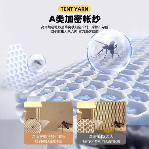 ZBL防摔蚊帐新生型叠蚊帐单学宿舍遮光折帘一体式床帘床幔上下铺
