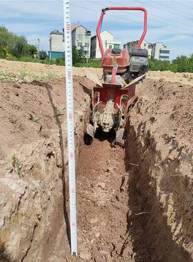 开旋沟机施机肥小型微耕机农用械起沟KJZ果园松挖土沟机汽油