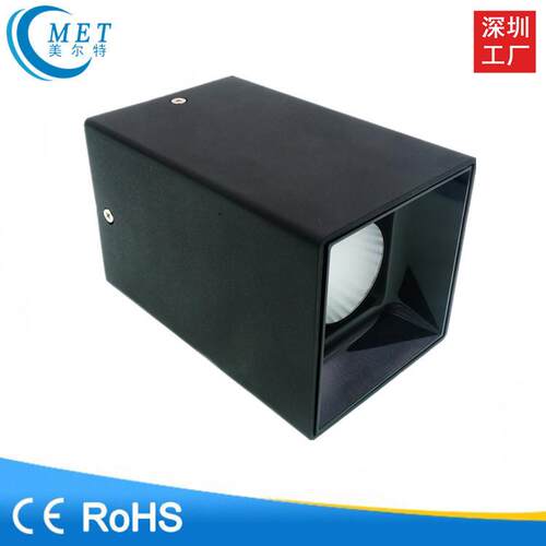 厂家直销 3寸4寸方形COB明装筒灯 吸顶LED射灯15W20W30W
