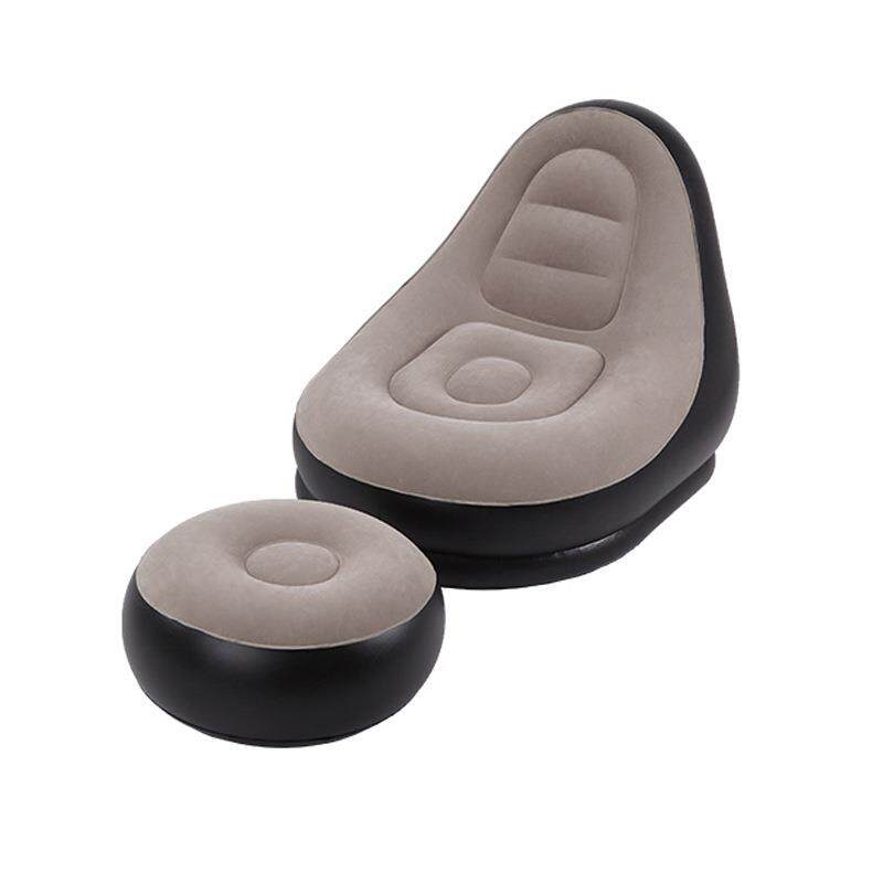 吉龙充气沙发懒人沙发椅植绒充气凳子单人沙发床躺椅厂家直销