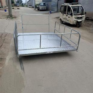 手推轨道运输小推车1435轨距轨道平板车带制动刹车功能轨道运输车