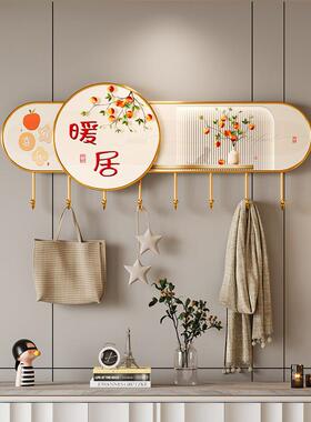 帽奶油风意衣服挂关钩玄衣晶瓷挂钩墙上装饰入创户门口打孔挂VVJ