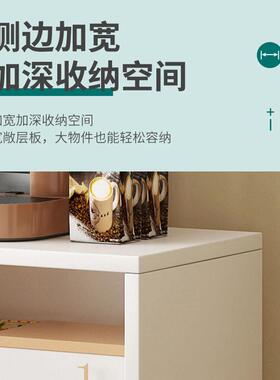 柜简易书架地置物架落靠墙格子柜家PCZ用杂物门床边柜子带柜储物