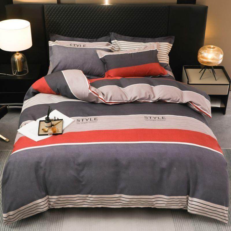 纯棉四套10全棉床QOH上0用品床被套单双人被罩床件单上4件套冬季