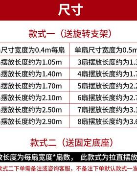 新款折新中式约竹编屏风客厅挡板卧室屏简家现VUD代折叠隔断墙遮