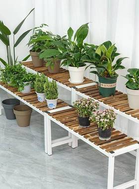 实梯木阶台铁艺阳花架落40474地式客厅多层置物架多肉花盆架植物