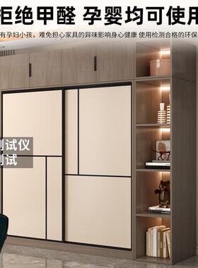 衣柜卧室家用21949简易出租房组装新款用202童5爆款拉门小户型儿衣推橱