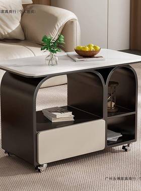 18521轻奶油奢发茶几家用头柜床现代小户型客厅沙边柜移动储物小