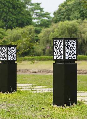 LEDW-698（太D阳能坪灯现代草简约方形景庭院别墅小区园林观公园