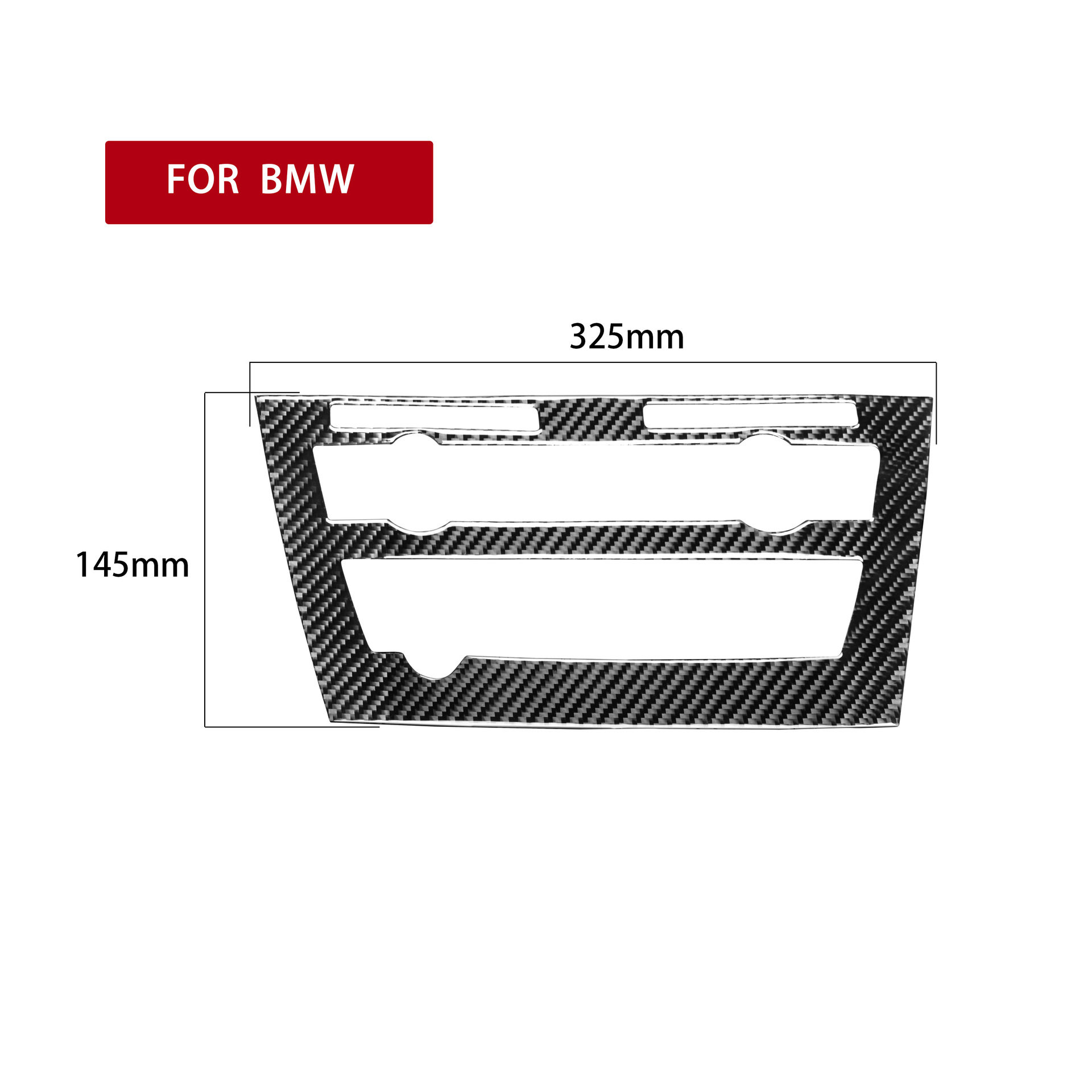 适用于14-17款宝马新X5X6F15F16中控仪表CD面板碳纤维内饰贴改装