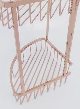 厂W621-3热家锈销家居不钢网篮洗卫手间置物架生间浴室双层收纳三