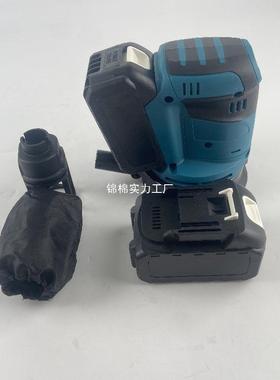 充电式光圆机锂电抛机砂纸机砂光BZK机木工打磨机3砂2挡调速15