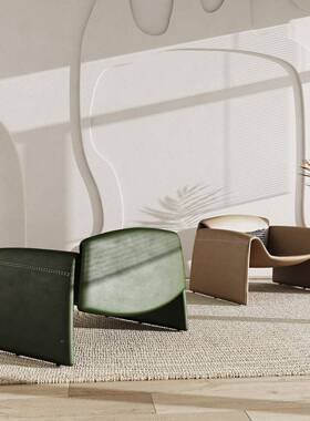 意极简设计师休闲人沙发椅式子客厅阳台异形个性意MSPS字螃单蟹创