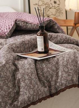 2024款亲肤儿级婴豆新人豆绒双24730层纱双豆豆被子被芯