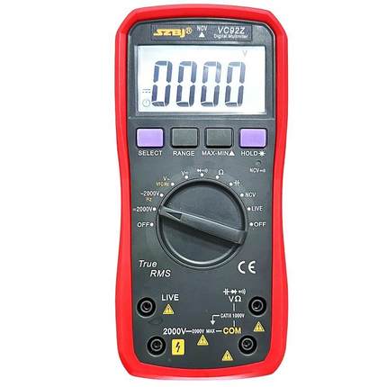 VVC92数字万用表000V交流电压测22K高GJL压多用背光直表