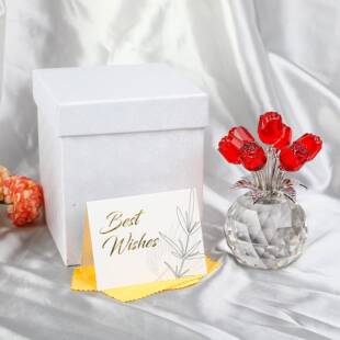 跨境创意七头玫瑰永恒玫瑰母花七夕情人亲节节送女无品牌/友爱人