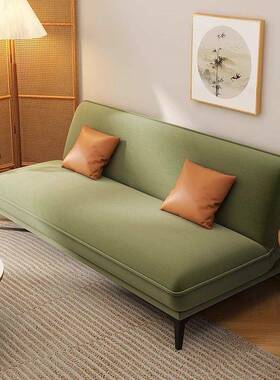 新款沙发可折叠型小型户客厅沙发坐躺61951两用床灯绒芯网红款单