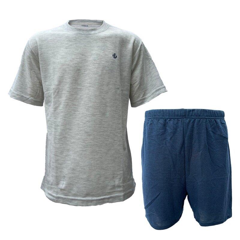正品潜艇长航抗菌体能训练服套装夏季短袖短裤宽松棉麻透气t恤男