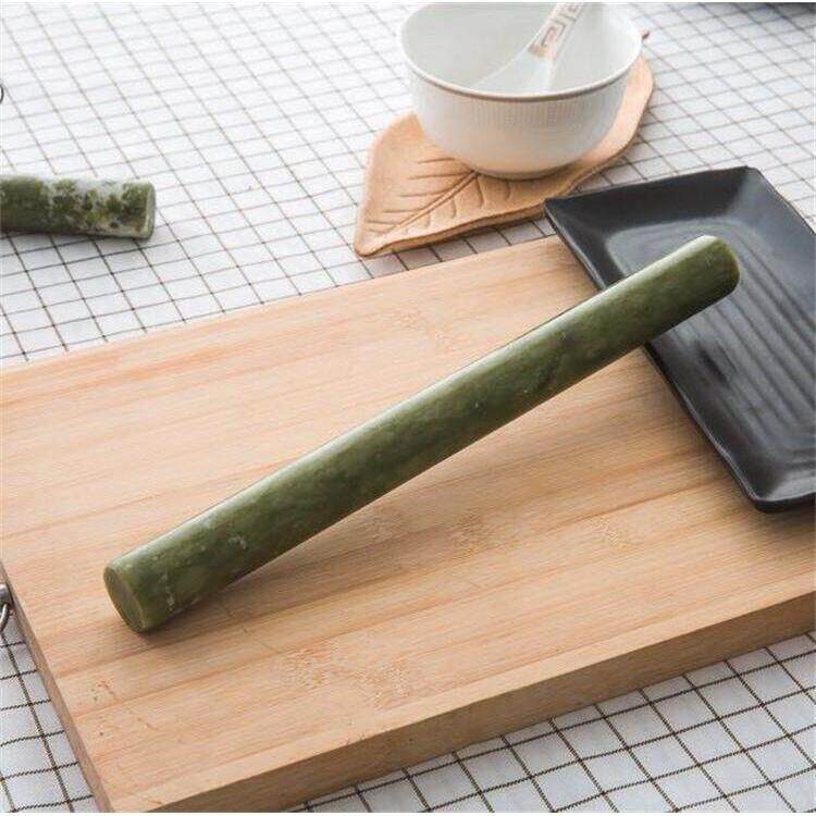 擀面棍玉石擀面棍厨房用具擀面棒擀面棍擀水饺皮石头面杖